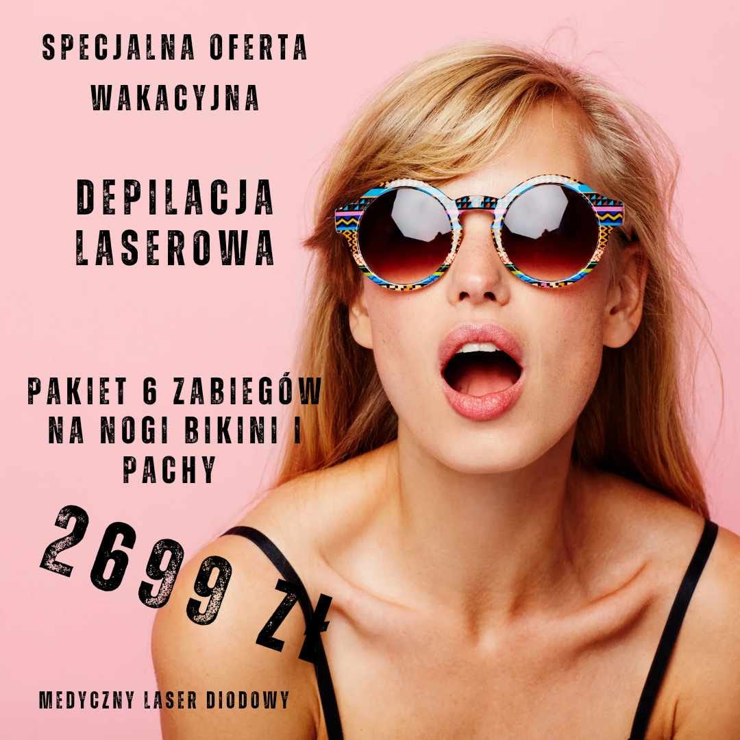depilacja laserowa głogów pakiet za 2699 zł